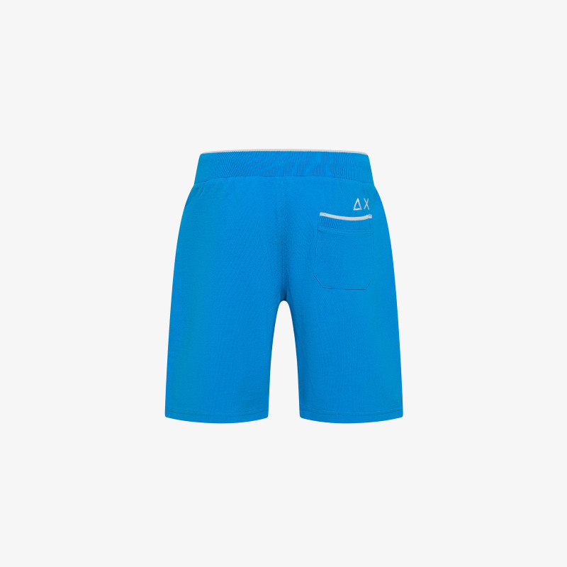 Light ottanio cotton piqué Bermuda shorts