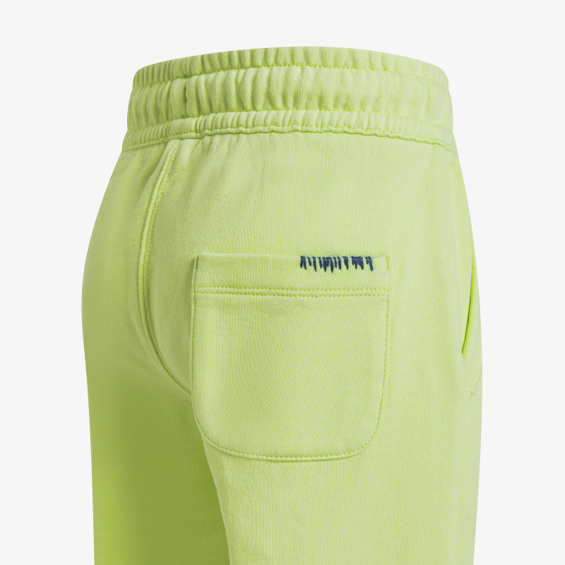 Pantaloni in felpa di cotone giallo limone