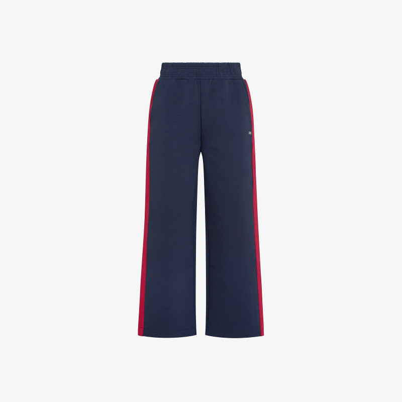 LONG PANT WITH TAPE POLY-COTTON FL NAVY BLUE