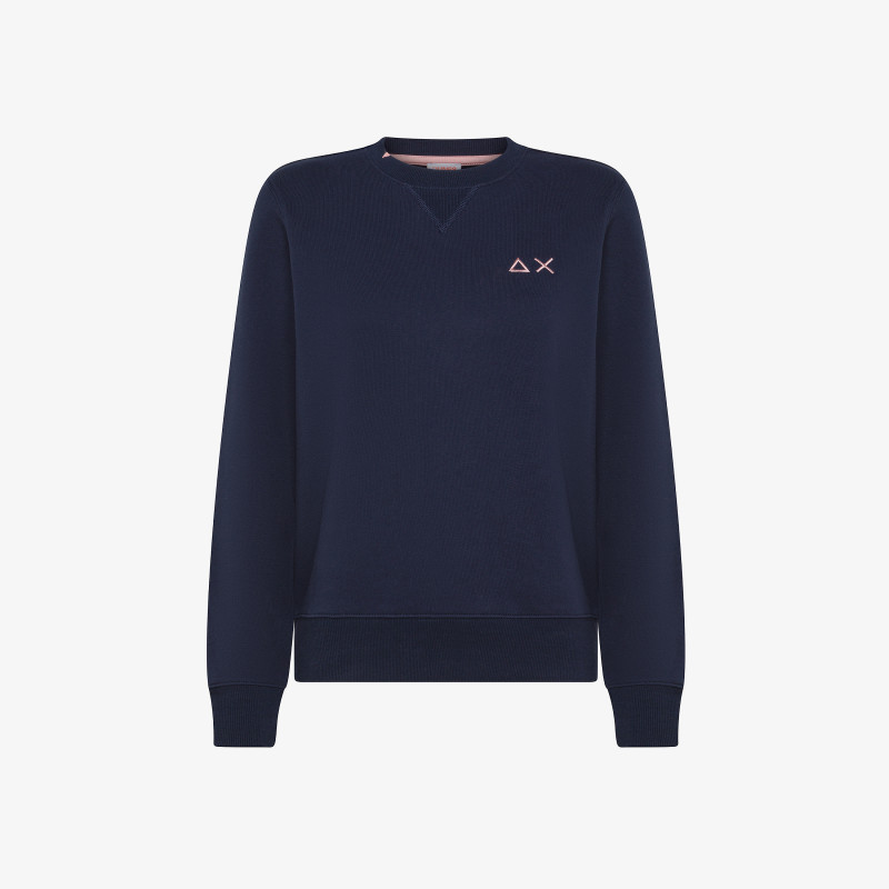 Cotton sweatshirt NAVY BLUE