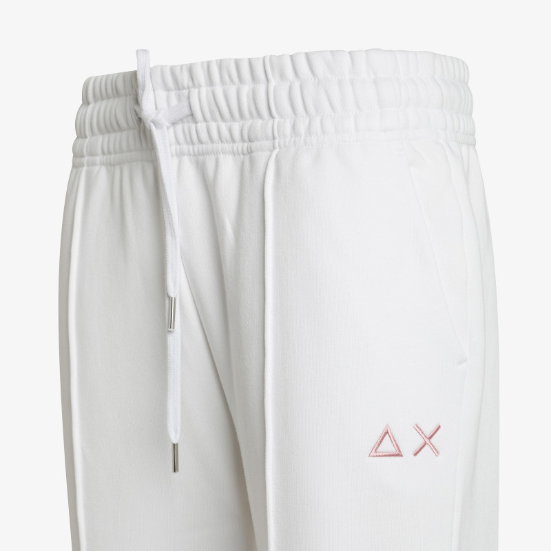 Fleece joggers WHITE