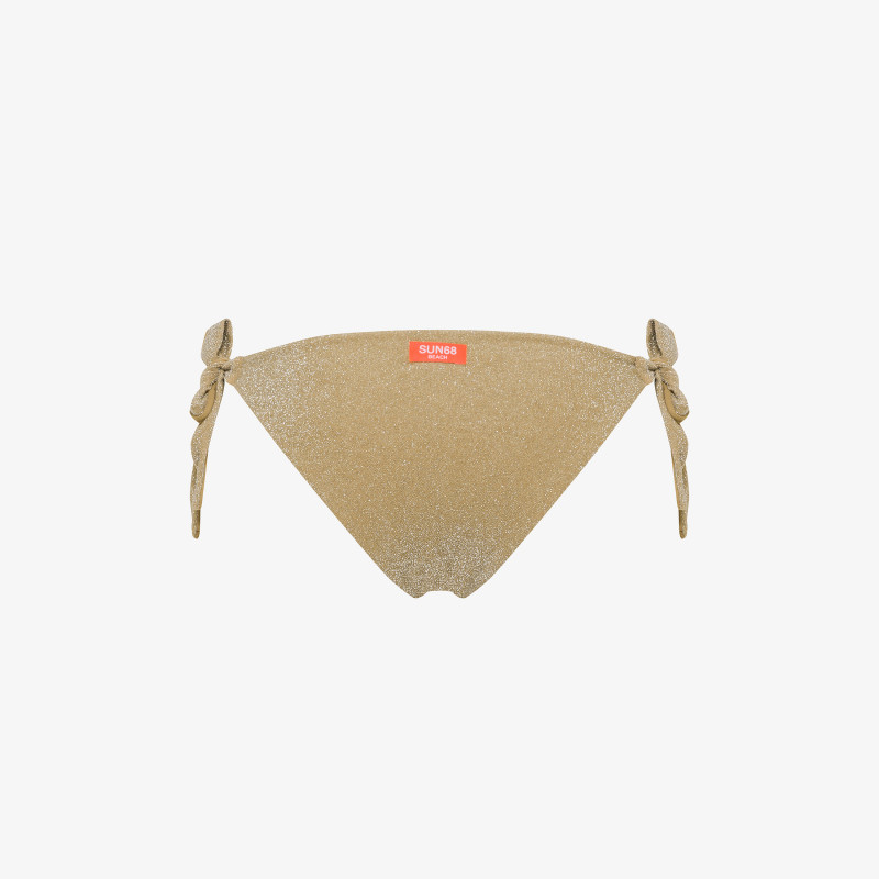 Slip mare in lurex oro