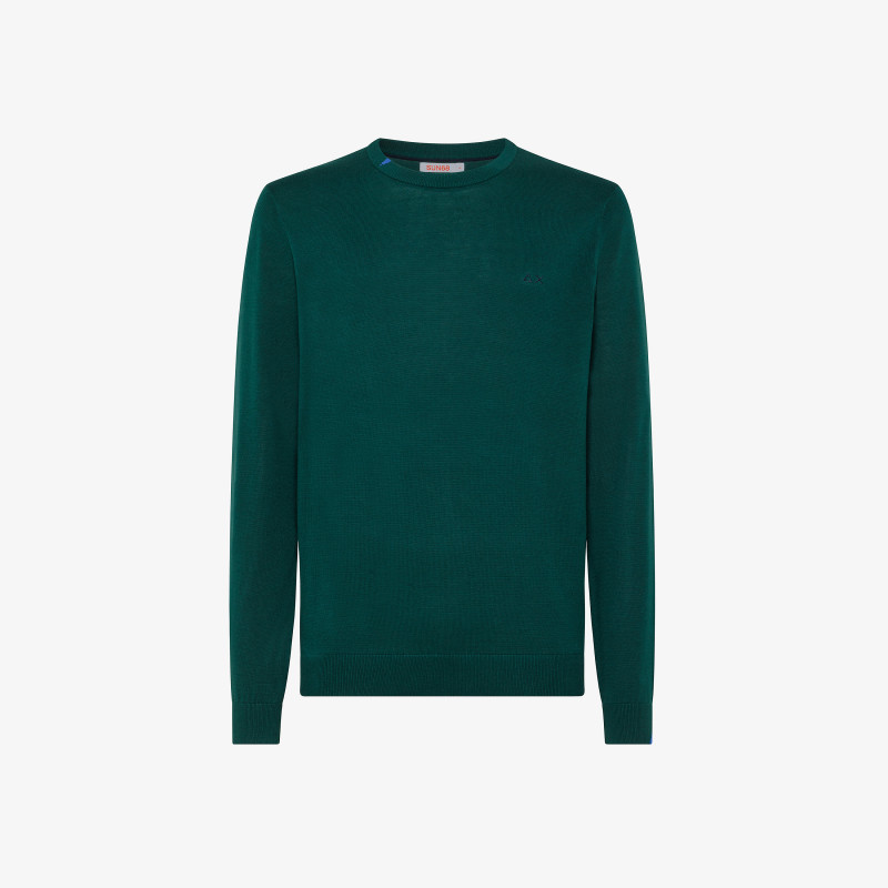 ROUND NECK SOLID ENGLISH GREEN