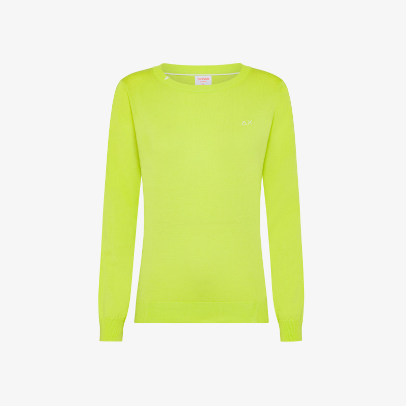 ROUND NECK SOLID L/S LIME