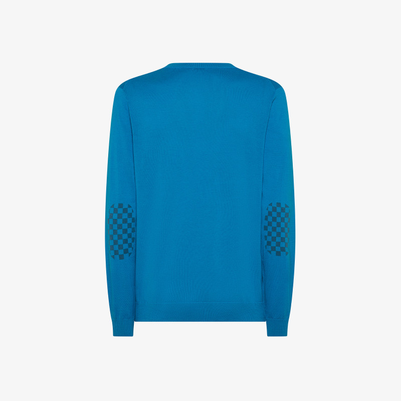 Maglia in cotone ottanio chiaro