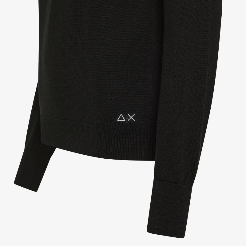 Maglia in cotone nero