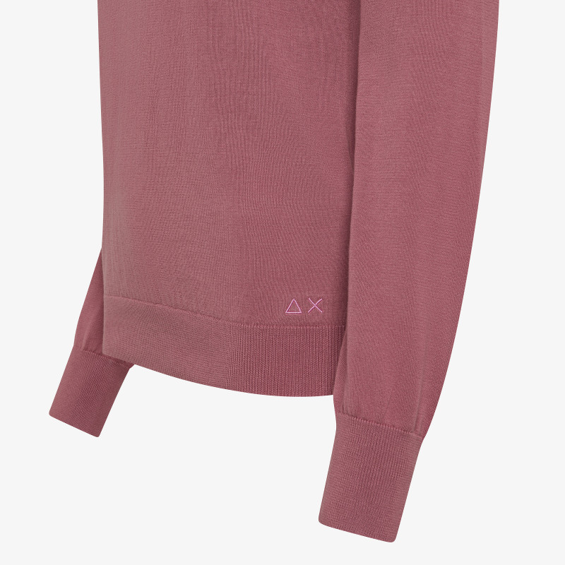 Maglia in cotone rosa scuro