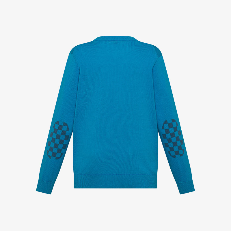 Maglia in cotone ottanio chiaro