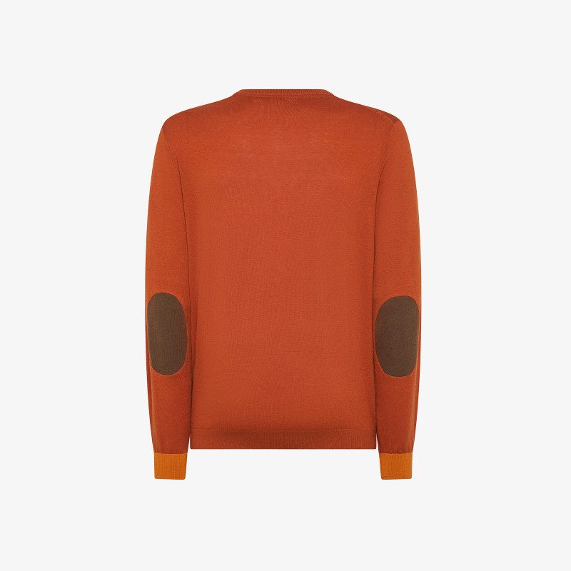 Wool and cotton jumper RUST