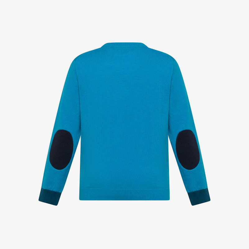 Wool and cotton jumper TURQUOISE