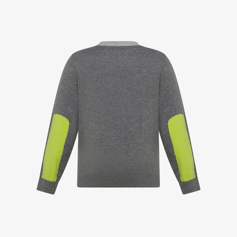 Wool and cotton jumper DARK GREY