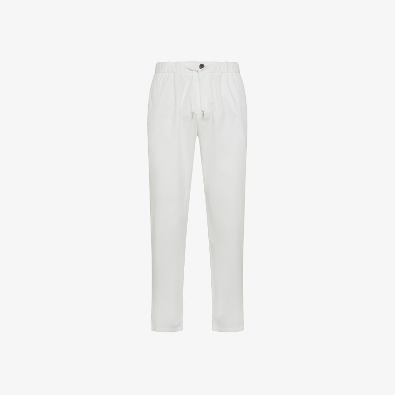 PANT COULISSE SOLID BIANCO PANNA