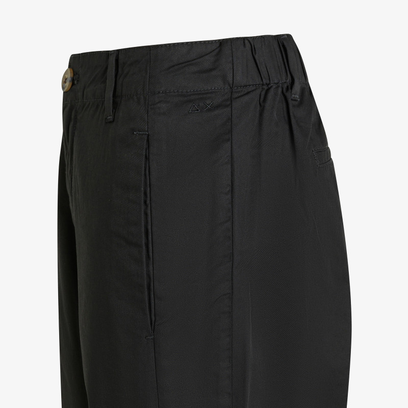 Black cotton trousers