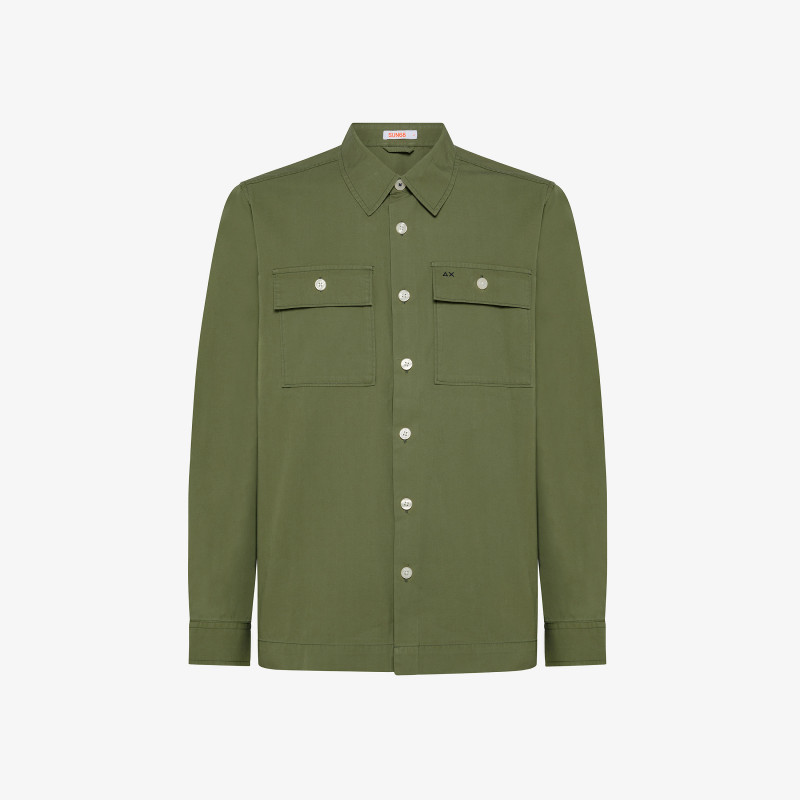 OVERSHIRT WITH POCKET MILITARE