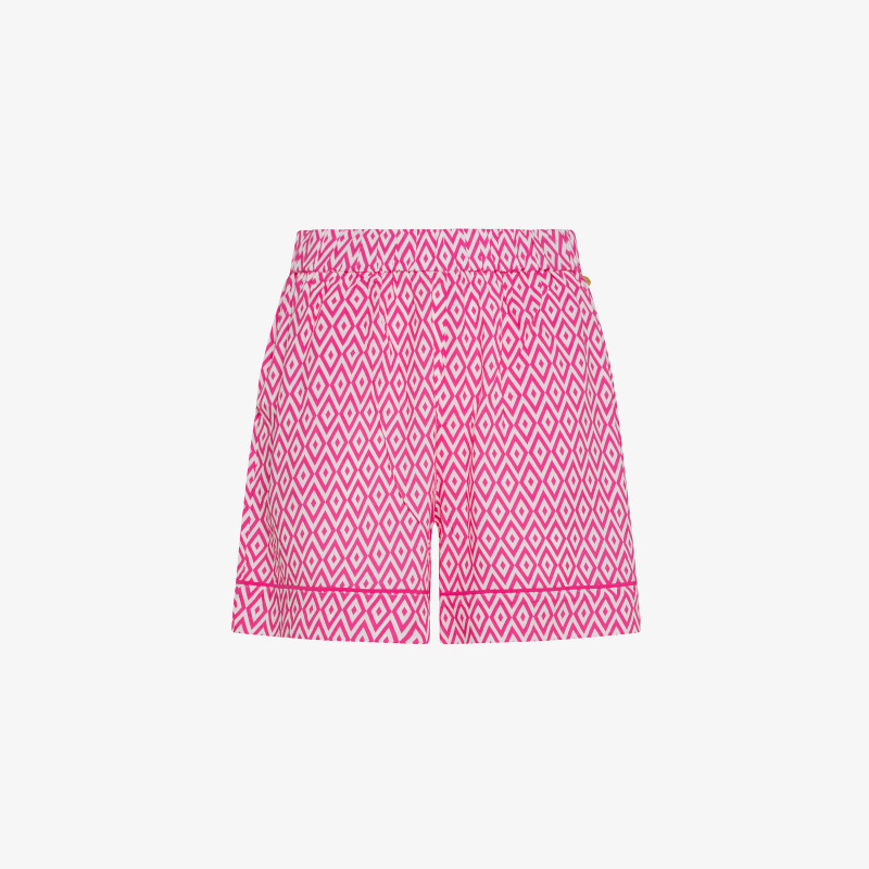 PANT SHORT BEACH CYCLAMIN/OFF WHITE