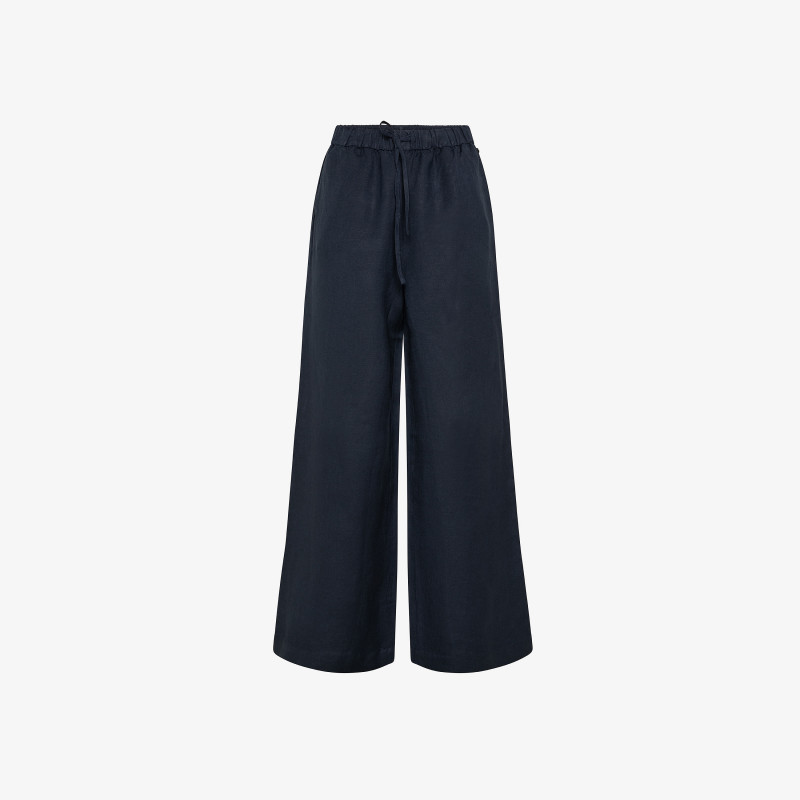 PANT LINEN WITH ELASTIC NAVY BLUE