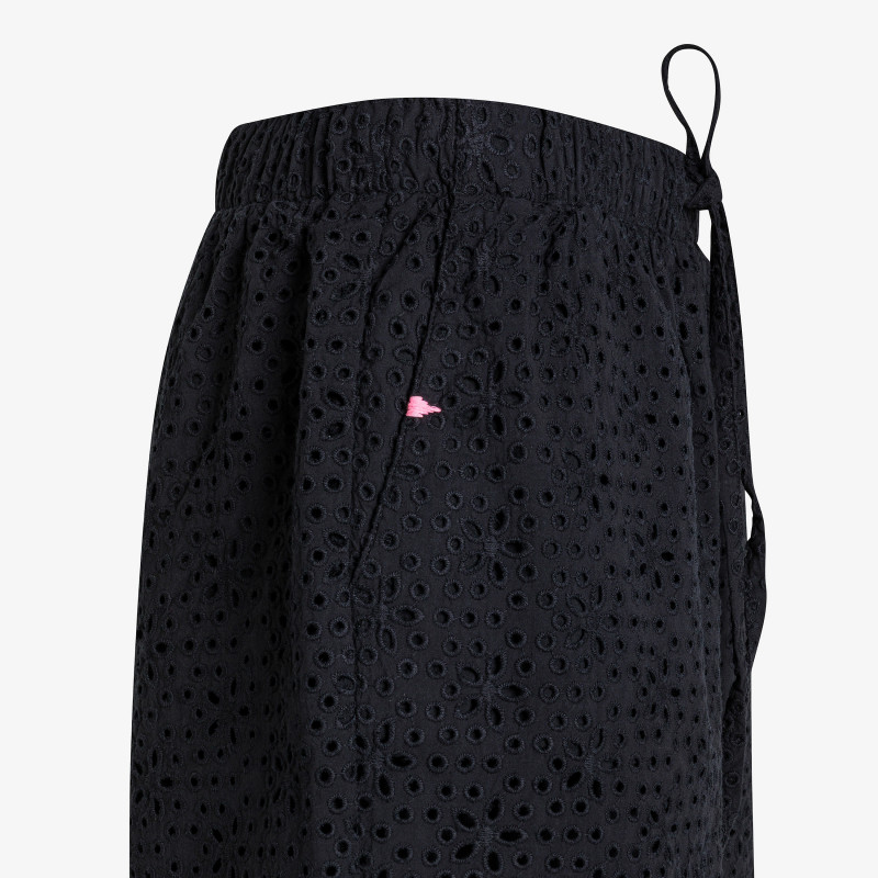 Shorts in cotone Sangallo nero