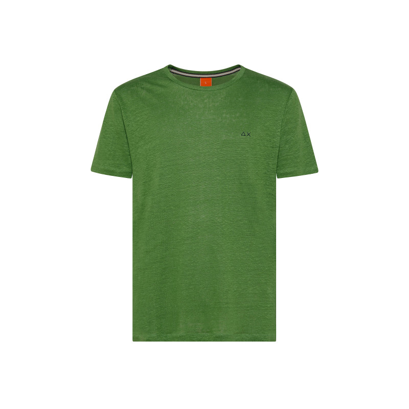 T-SHIRT LINEN SOLID MILITARY