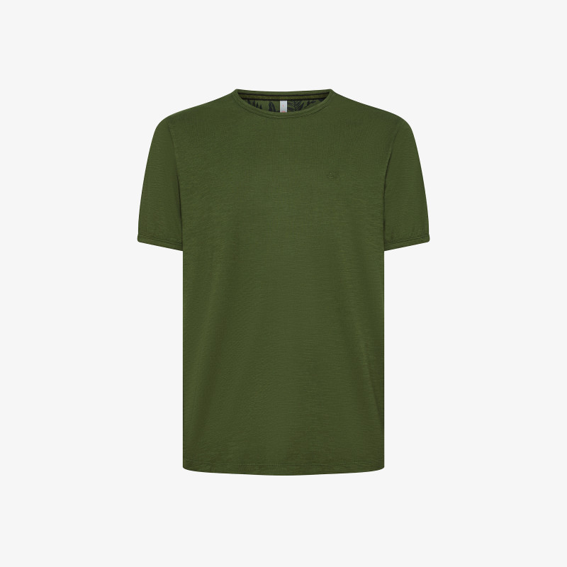 Dark Green Cotton Jersey T-shirt - Man | Solid SUN68