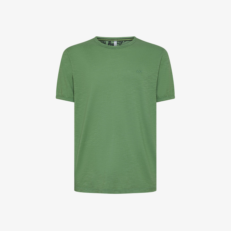 Tシャツ・カットソー SUN68 Men T-shirt Green T35125 37 Ink Cotton Jersey T-shirt - Man | Solid SUN68