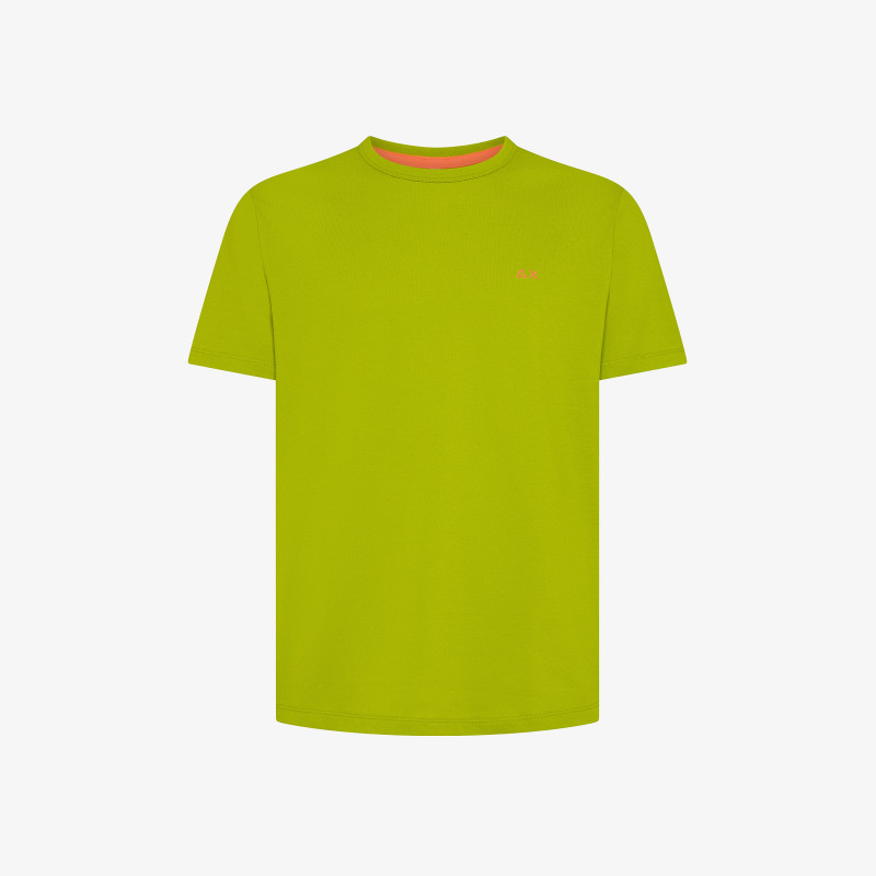 Olive Green Cotton Jersey T-shirt With Chest Pocket - Man