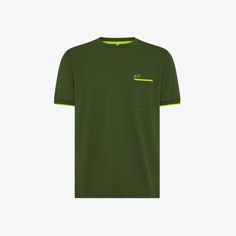 Tシャツ・カットソー SUN68 Men T-shirt Green T35129 37 Green t-shirt SUN68 - Rione Fontana