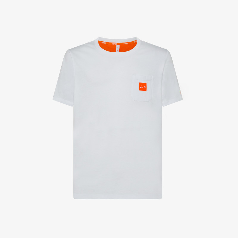 T-SHIRT SMALL LOGO FLUO S/S BIANCO