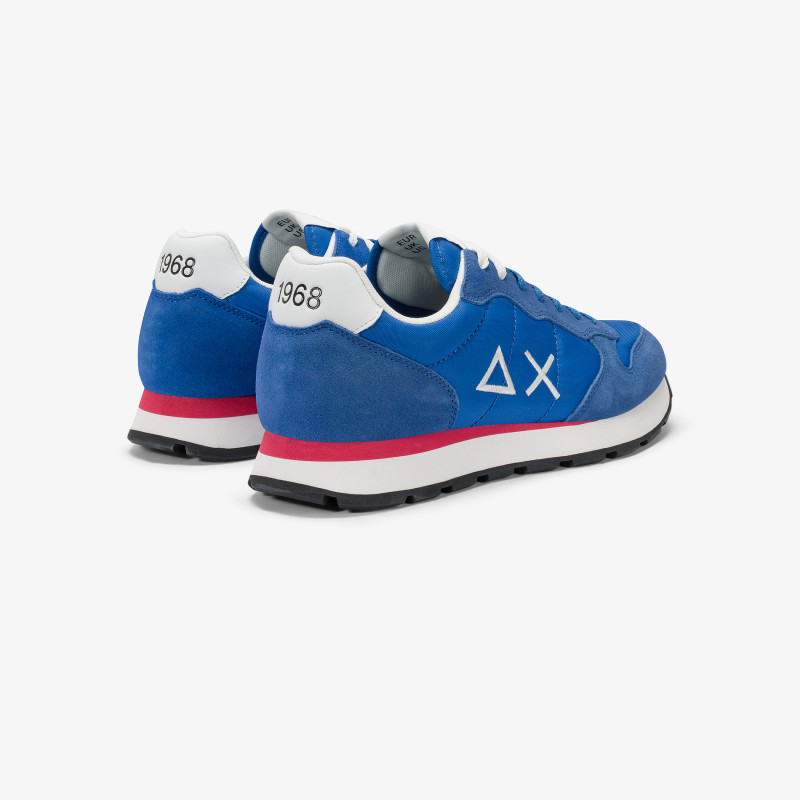 Sneaker Tom in nylon e suede blu royal
