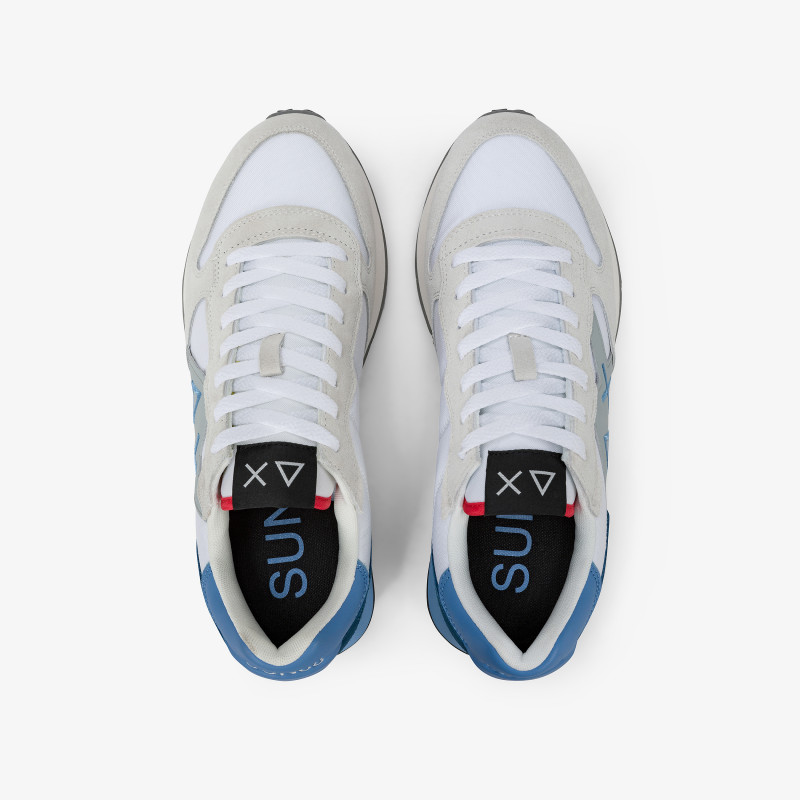 Sneaker Jaki in nylon e suede bianco