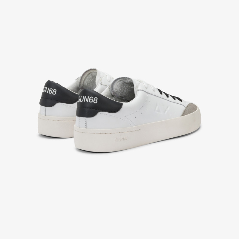 STREET LEATHER WHITE/BLACK