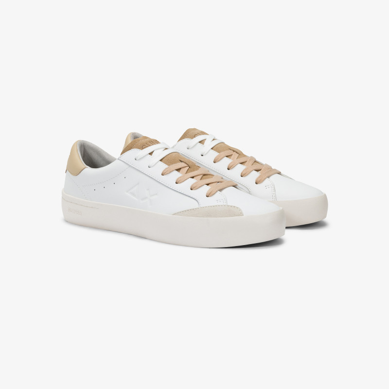 STREET LEATHER WHITE/BEIGE