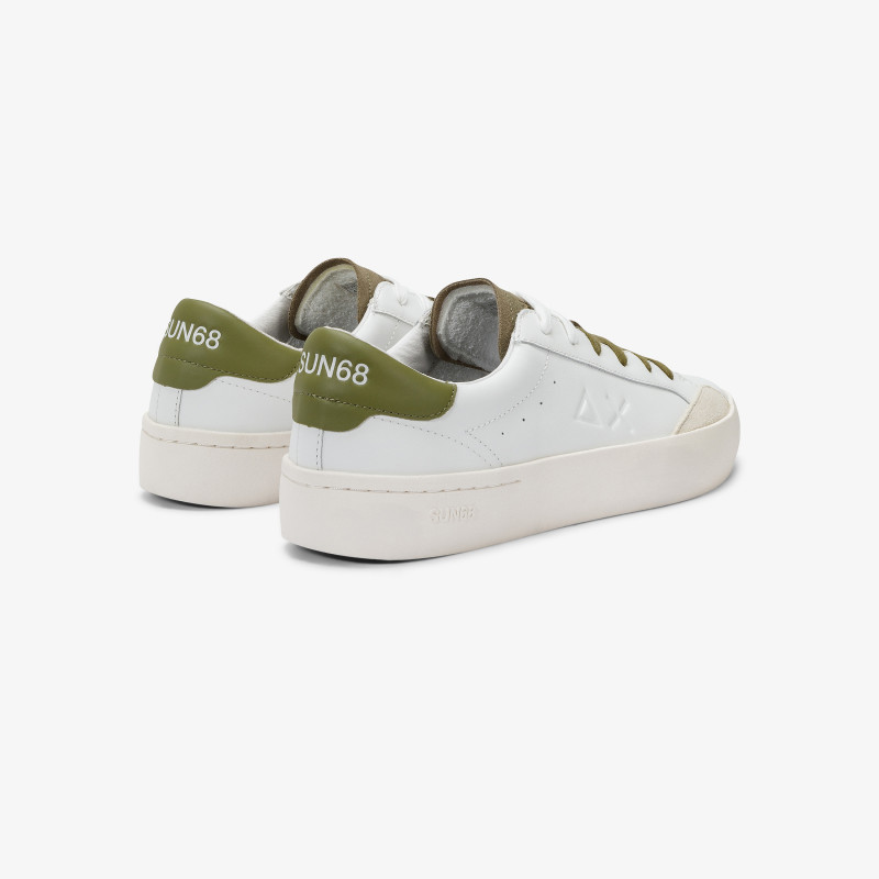 STREET LEATHER WHITE/MILITARY