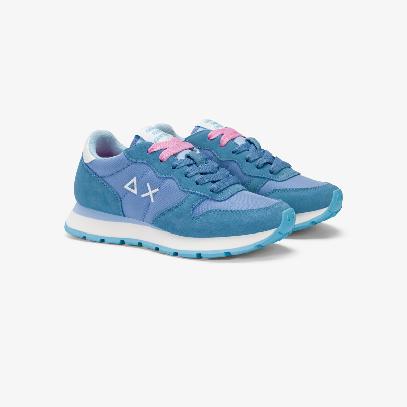 Ally avio suede and nylon sneaker