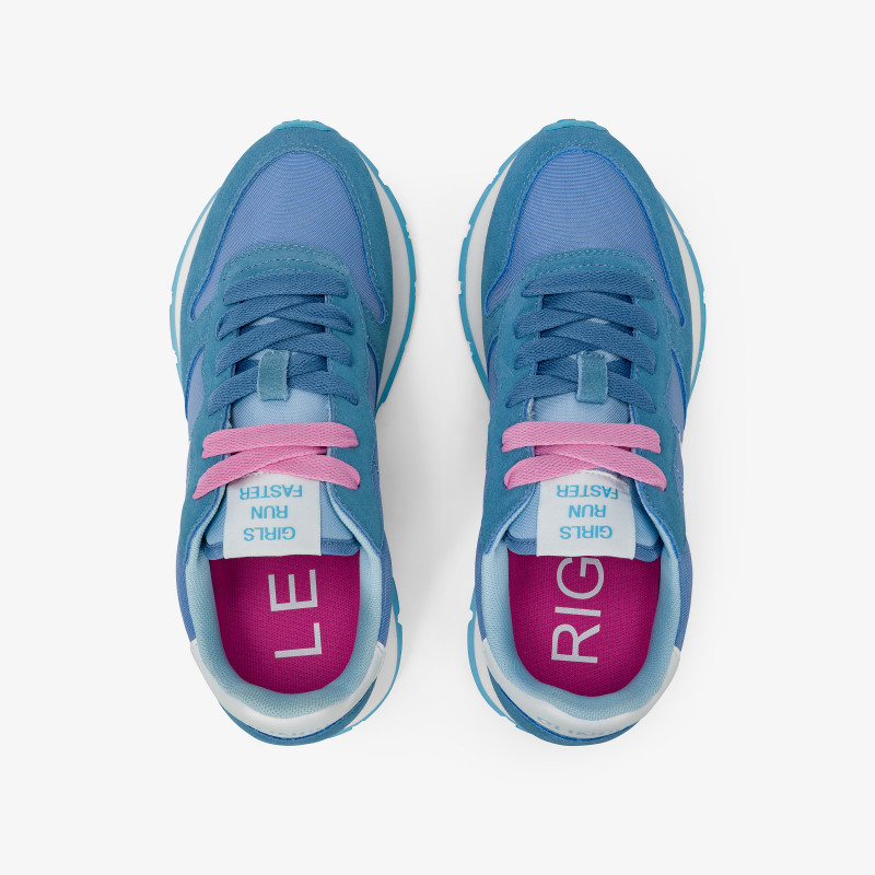 Ally avio suede and nylon sneaker