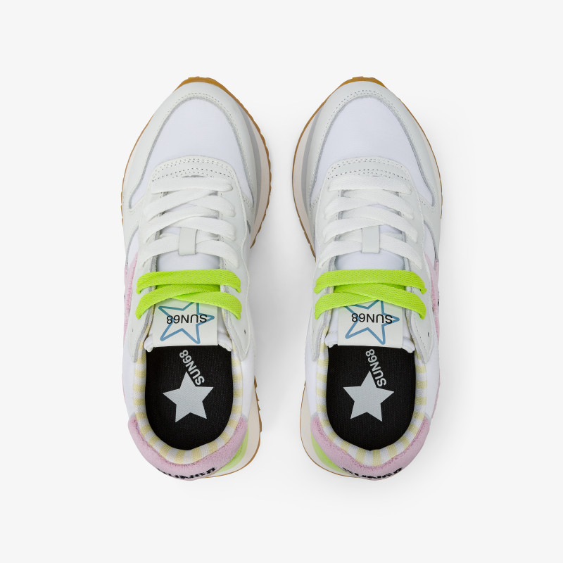 BIG STARGIRL SPONGEE LOGO WHITE/PINK