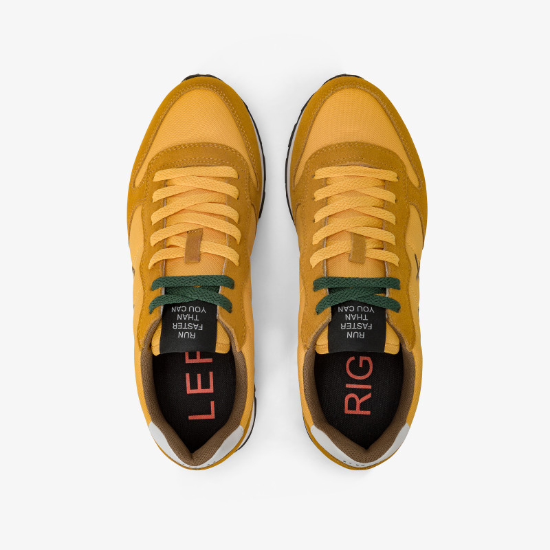 Sneaker Tom in nylon e suede GIALLO