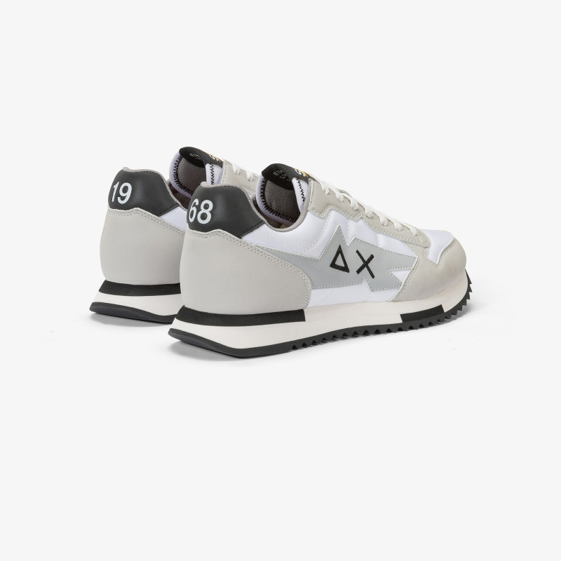 Niki nylon and microfibre sneaker WHITE