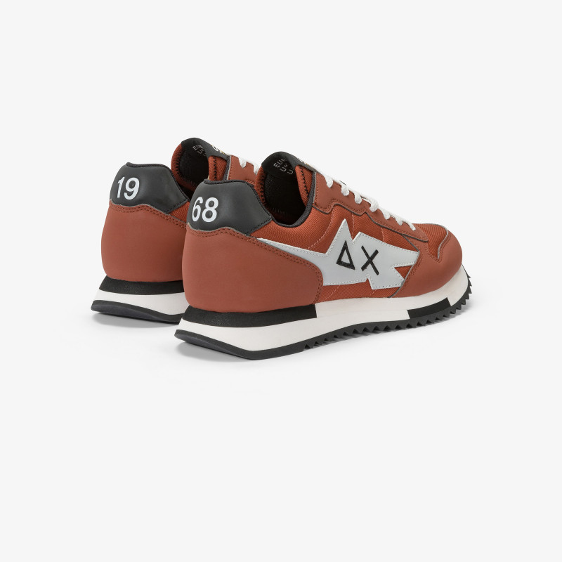 Niki nylon and microfibre sneaker RUST