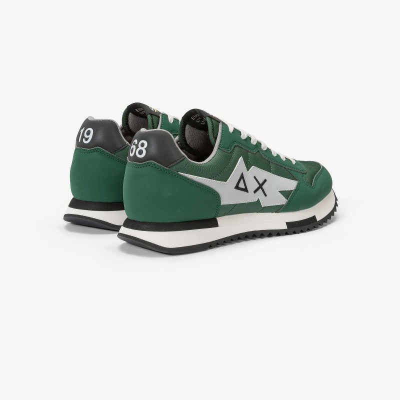 Niki nylon and microfibre sneaker DARK GREEN