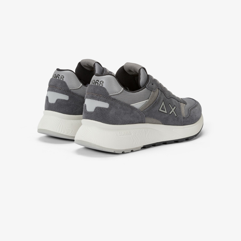 Daddy suede and mesh sneaker DARK GREY