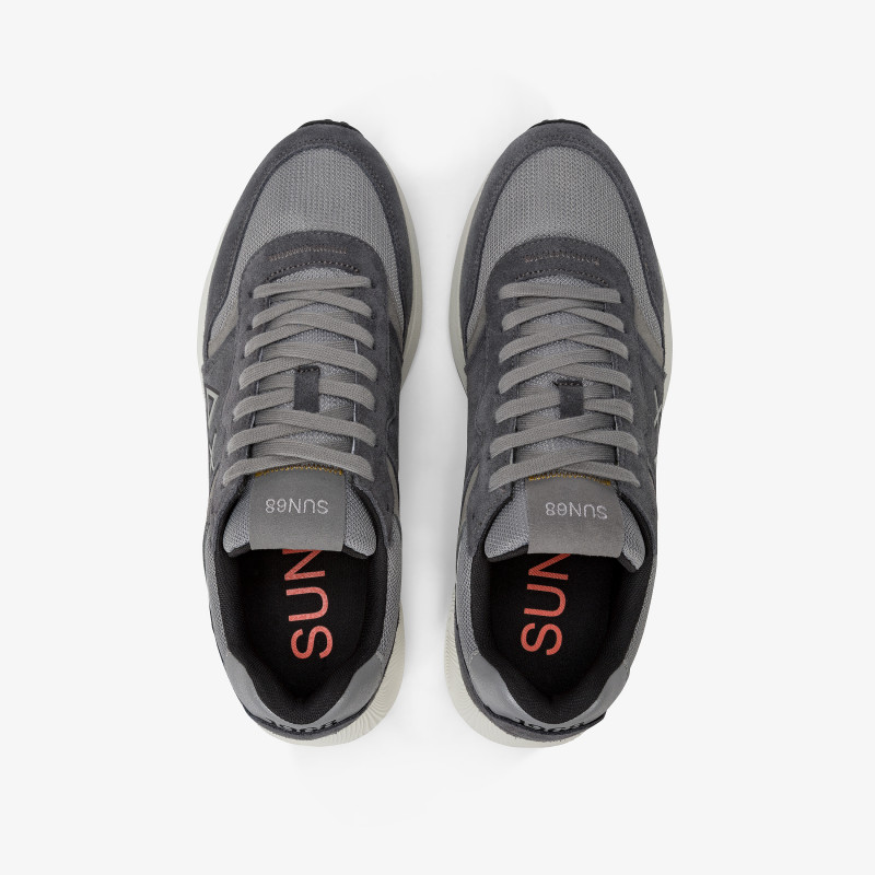 Daddy suede and mesh sneaker DARK GREY