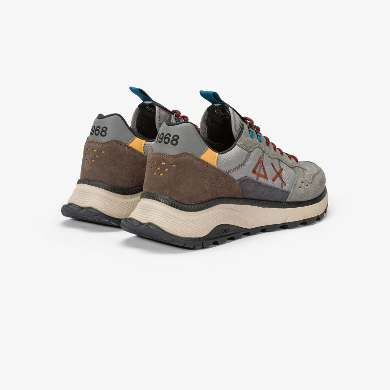 Fire and Camping cordura and suede sneaker MEDIUM GREY