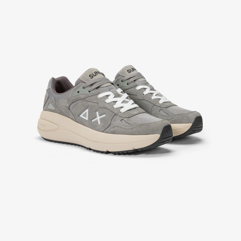 Jupiter mesh and suede sneaker MEDIUM GREY