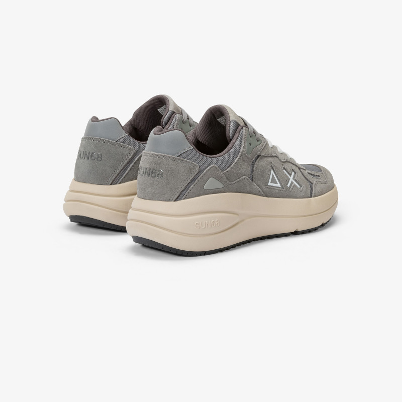 Jupiter mesh and suede sneaker MEDIUM GREY