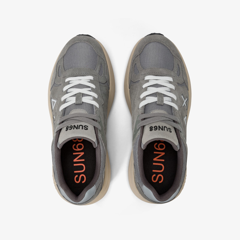 Jupiter mesh and suede sneaker MEDIUM GREY