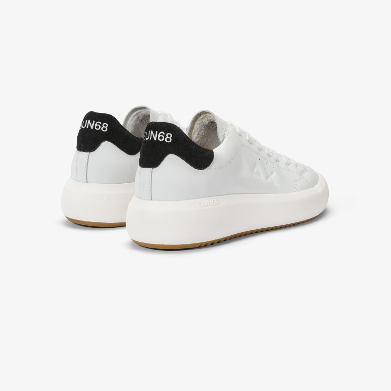 Big Boy leather sneaker WHITE/BLACK