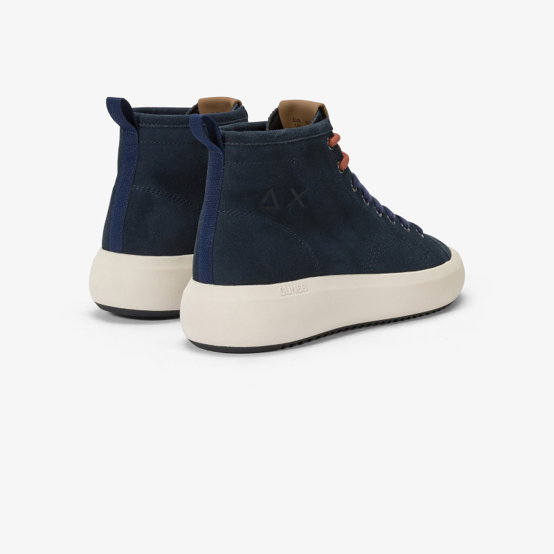 Big Boy suede mid-top sneaker NAVY BLUE