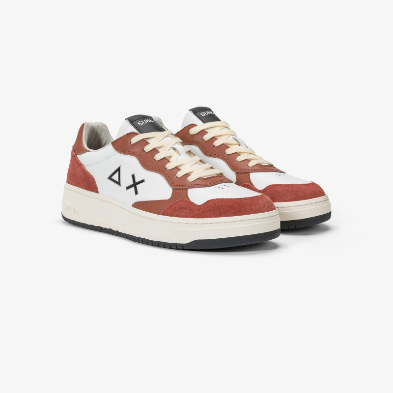 Big Basket leather sneaker RUST