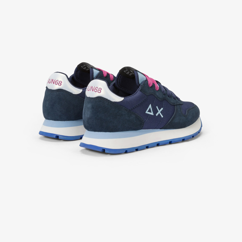 Sneaker Ally in suede e nylon NAVY BLUE