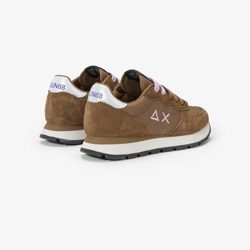 Ally suede and nylon sneaker FOX